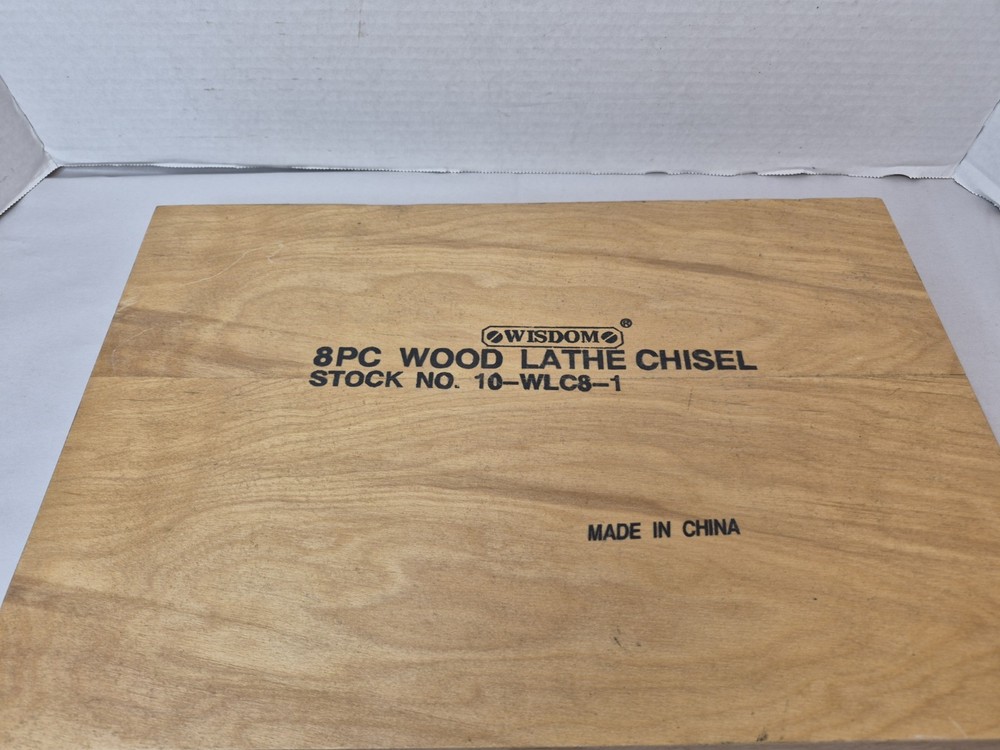Wisdom 8 Piece Wood Lathe Chisel Set With Case