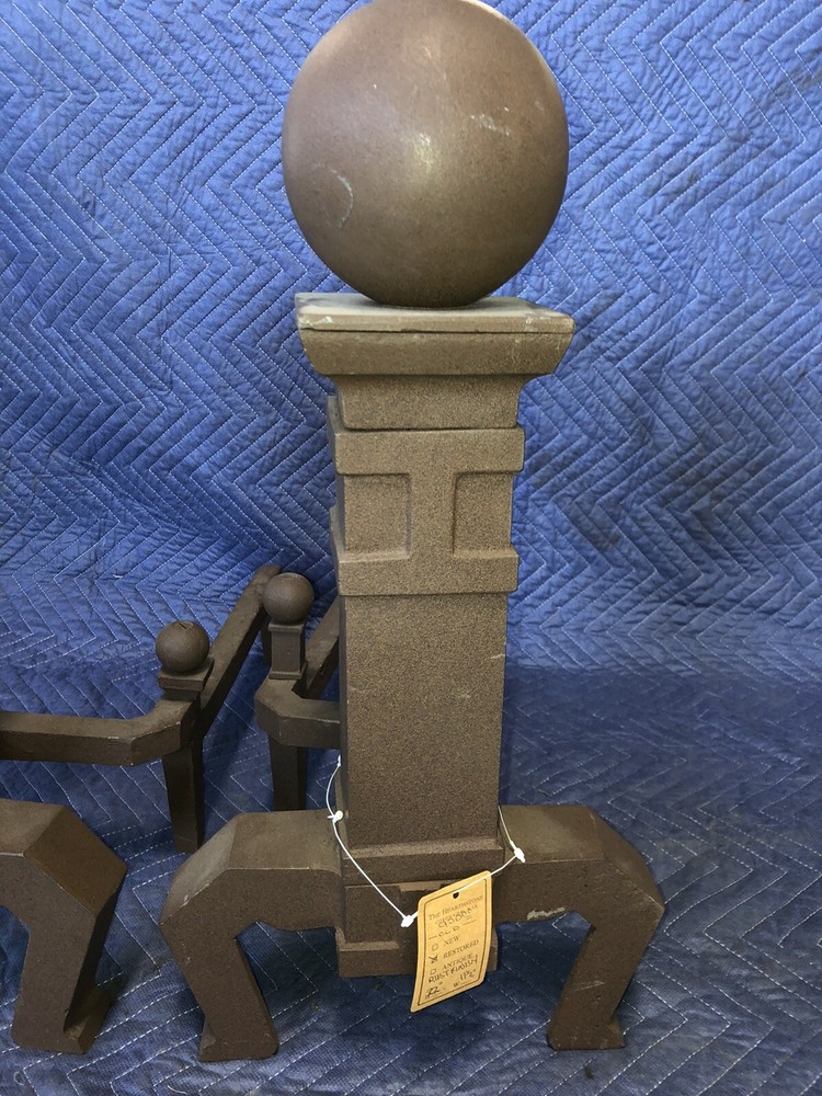 Cannonball Fireplace Andirons