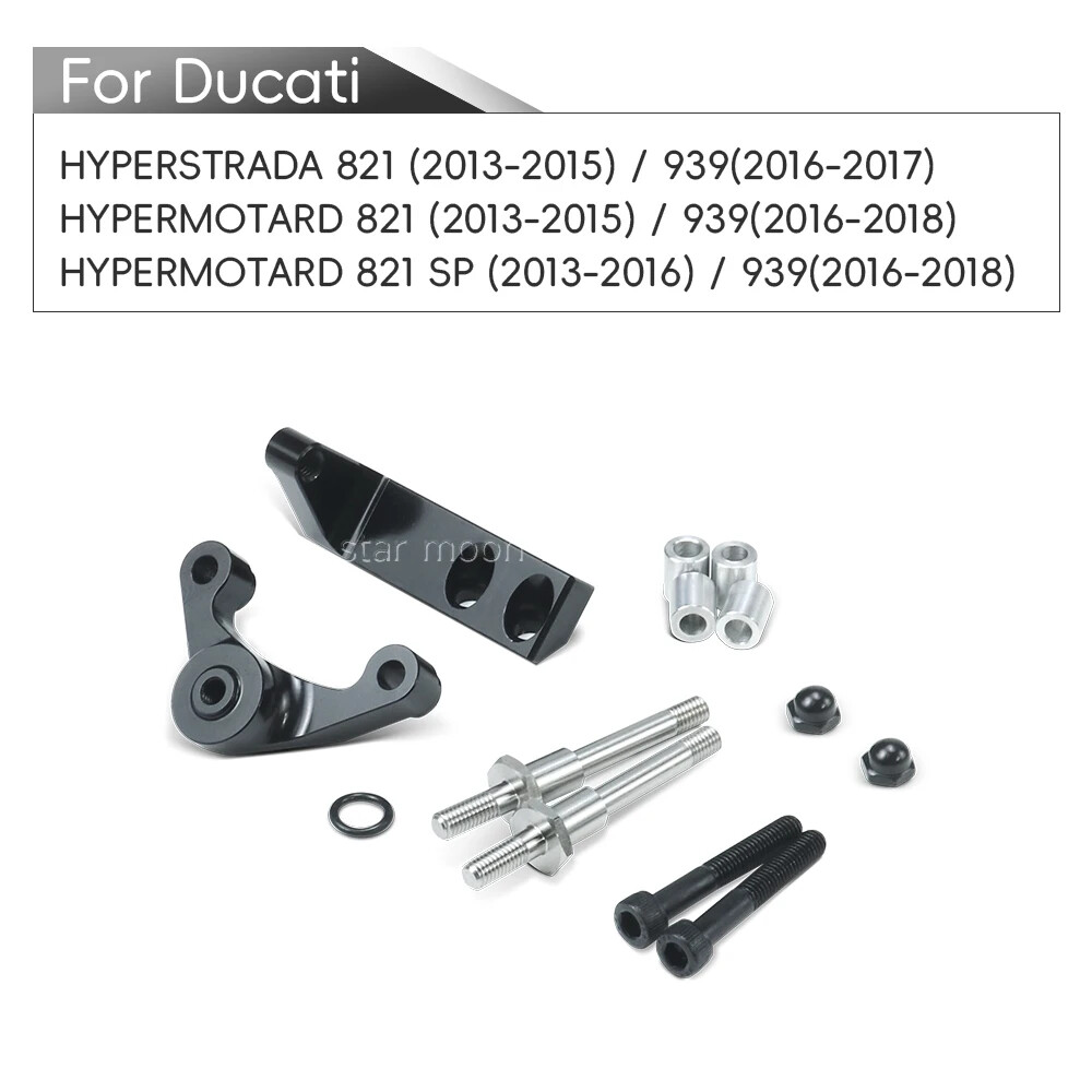 Motorcycle Steering Damper Stabilizer Bracket Kit For Ducati Hyperstrada 821 939