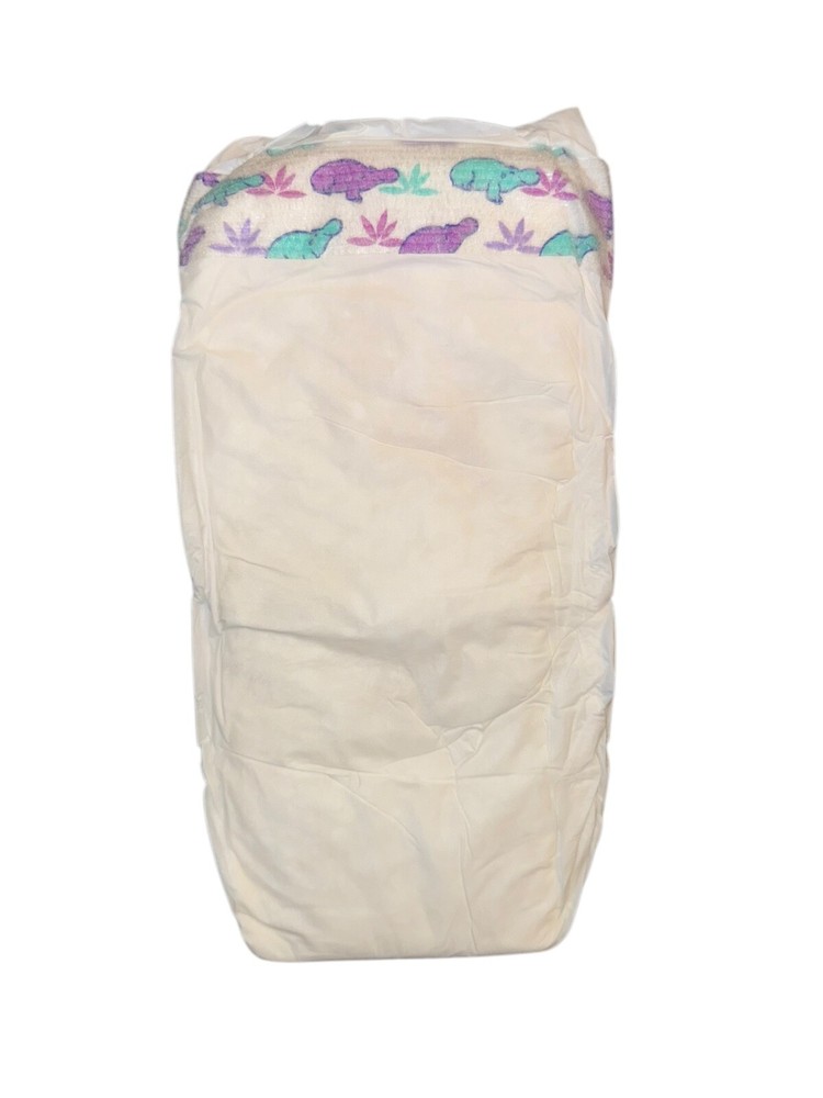 Vintage Plastic Backed Diaper Size Junior for babies up to 55lbs (imported)