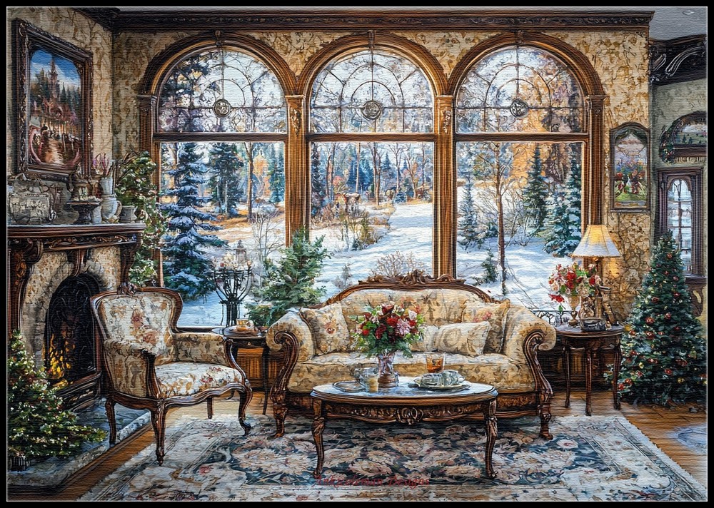 Victorian Dream - DIY Chart Counted Cross Stitch Patterns Needlework DMC Color