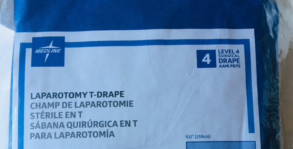 ONE LAPAROTOMY T-Drape Level 4 / Size(102"X121"X78") 3003