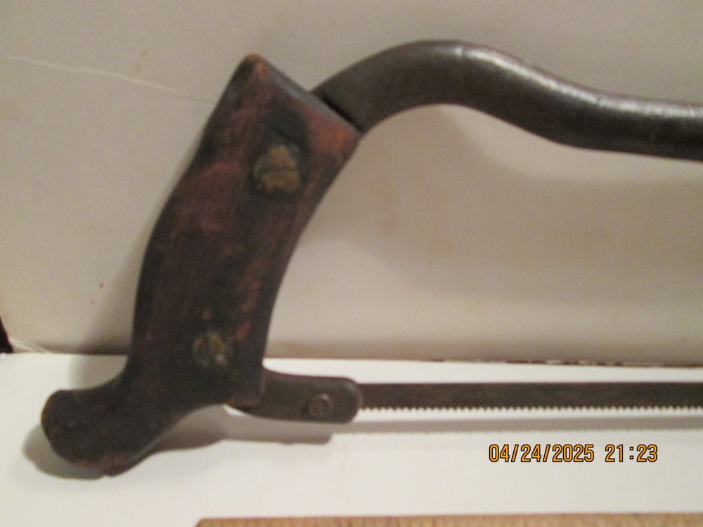 ANTIQUE MEAT SAW 10 INCH BLADE.