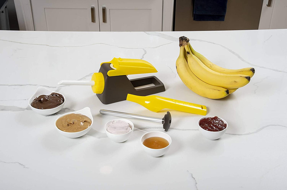 ® Kitchen Gadget - Core & Fill a Banana While Still in Its Peel