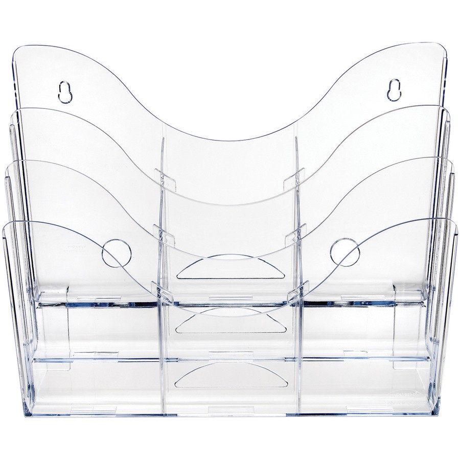 Deflecto 47631 3 Tier Document Organizer Clear 9 Compartments