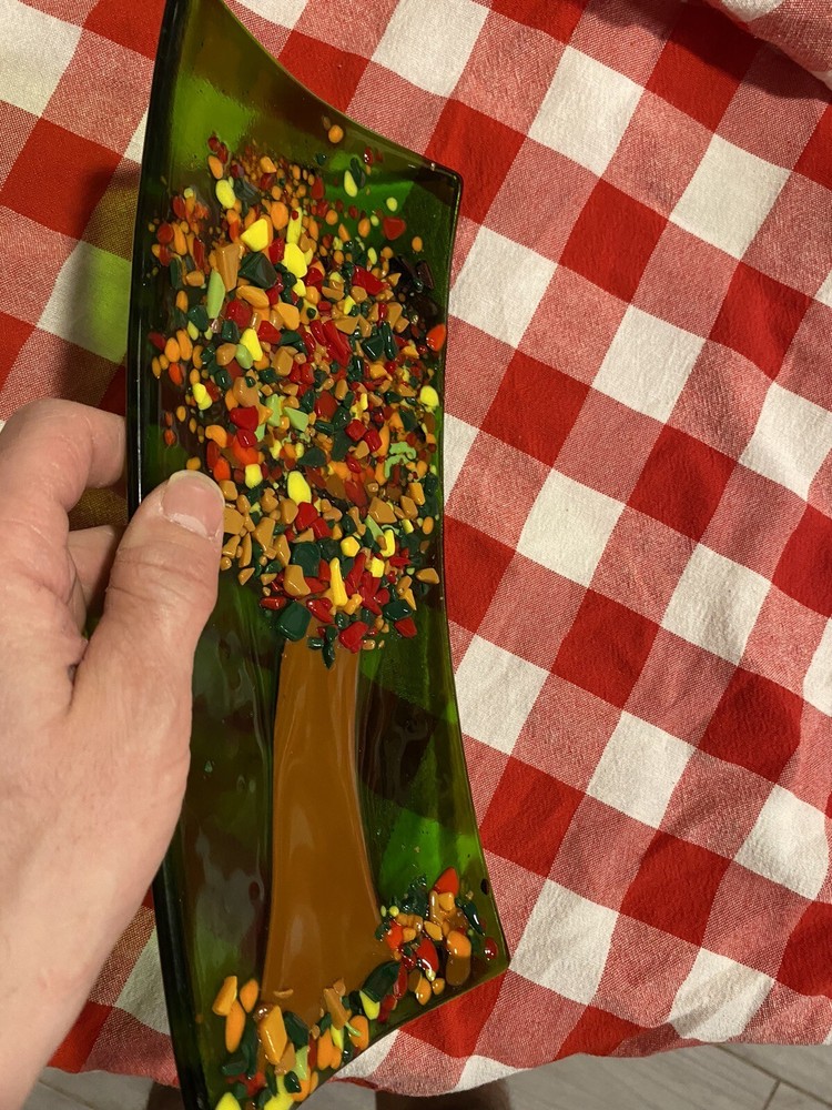 Infused Glass Studio Art Dish Beautiful