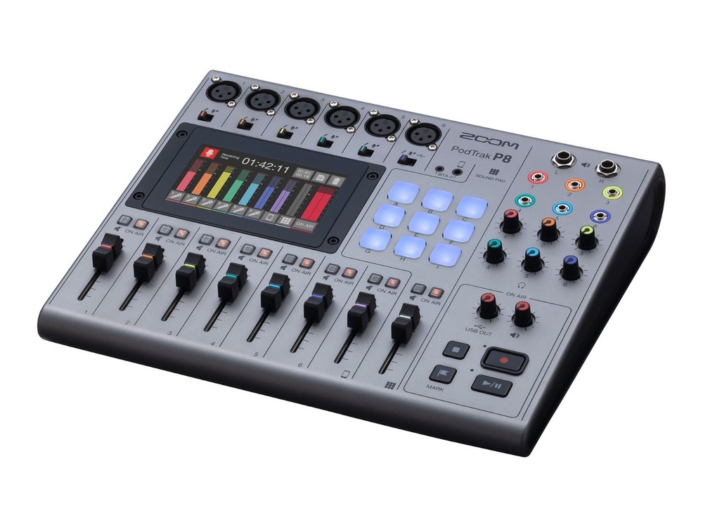 ZOOM PodTrak P8 The Ultimate Workstation Multi Track Recorder