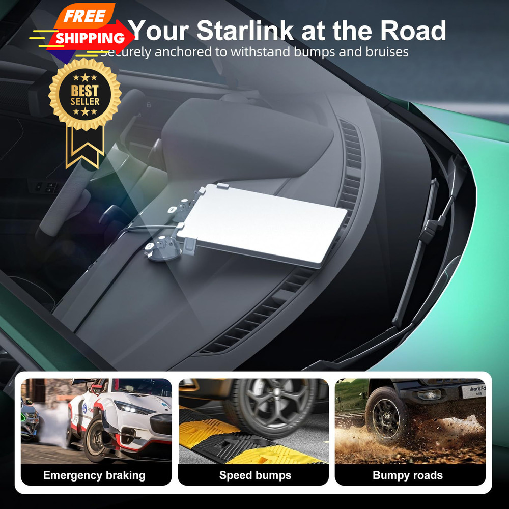 for Starlink Mini Car Mount Dashboard,for Dash White