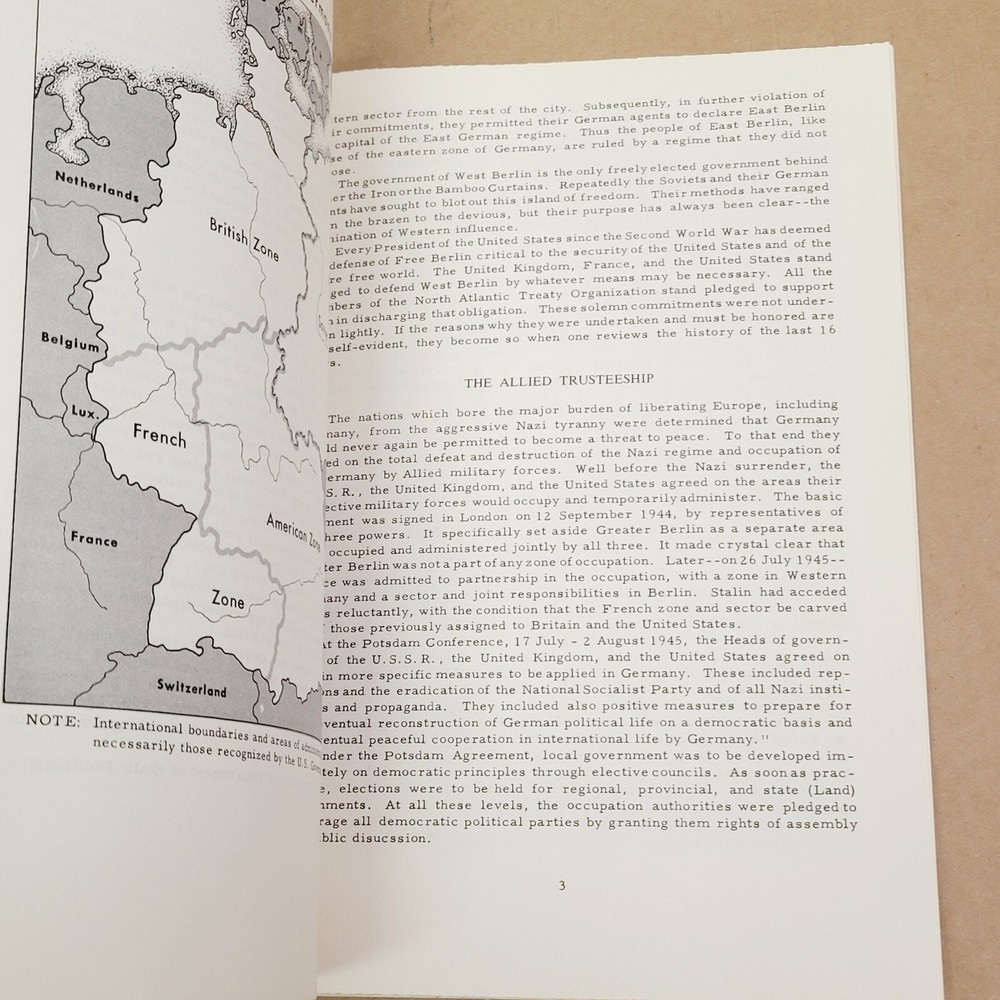 1963 Air Force Training Course Berlin - A Devived City Maxwell Air University