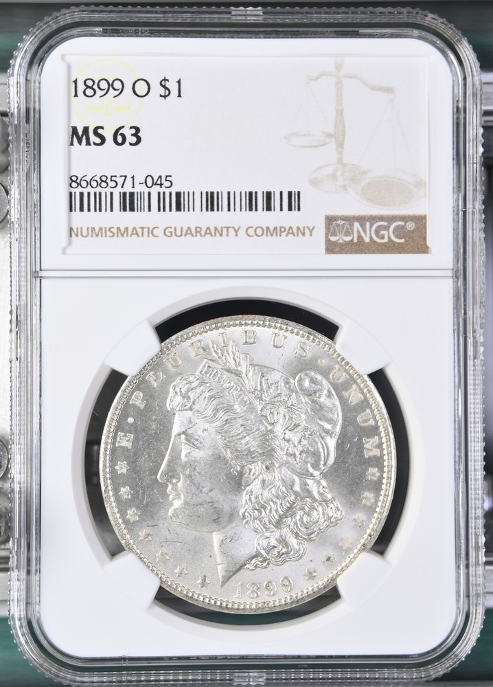 1899 O Morgan Silver Dollar NGC MS-63
