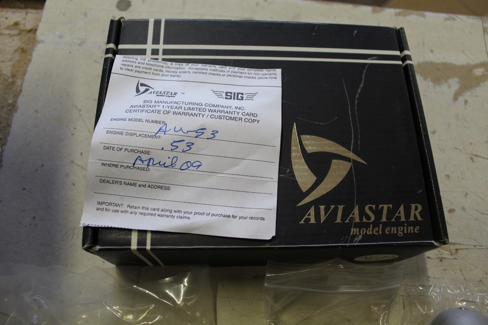 Aviastar, .53, Vintage Nitro Model Plane Engine.