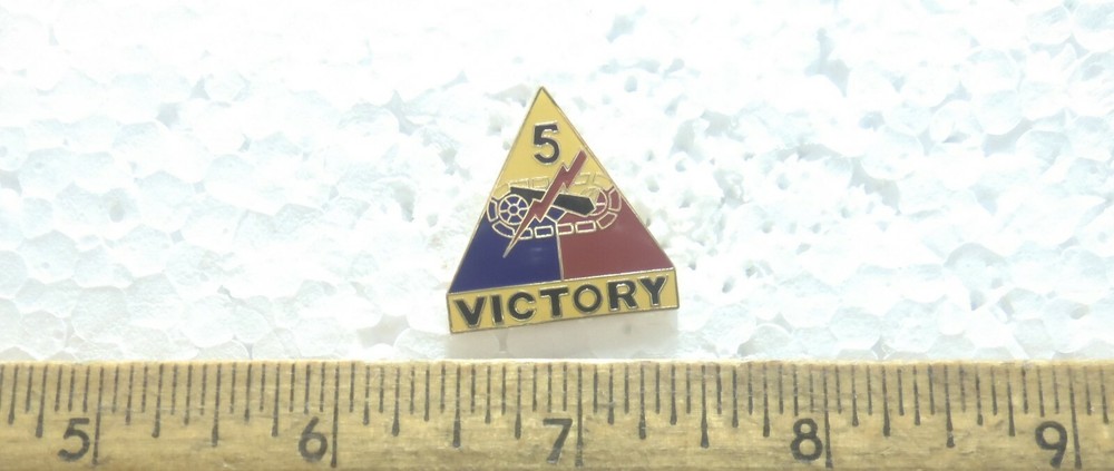 US Army - 5th Armored Division - Victory Pin