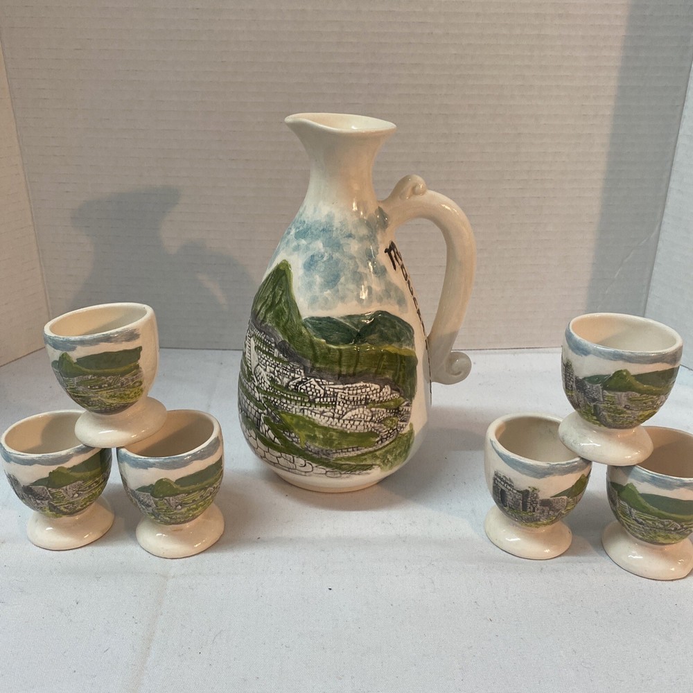 TEA SET WITH 6 TEA CUPS PERU (GK)
