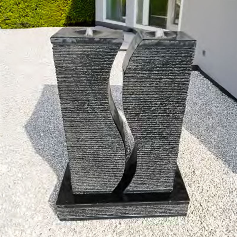 EasyPro Riverbend Granite Column Set, Base & 2 columns - Complete Kit HDSDK39K