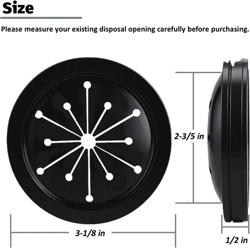 2 Pcs Garbage Disposal Splash Guard 3-1/8, Kitchen Sink Rubber Drain Guard, Sink