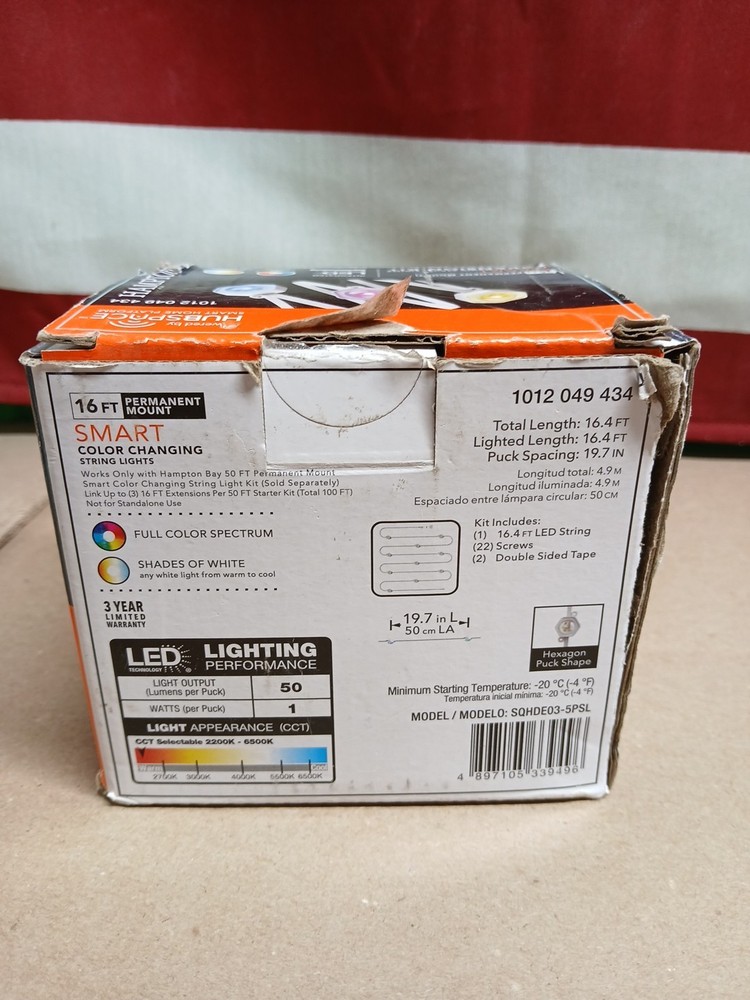 Hampton Bay 10 LED 16.4 ft. EXPANSION KIT