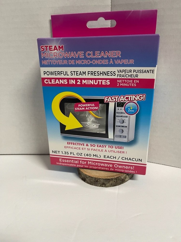 Steam Microwave Cleaner 2-Pack Fast Acting Powerful Steam Freshness