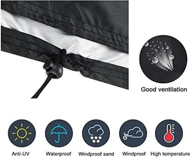 Durable 9FT Pool Table Cover – Windproof & Dustproof for -Round Protection