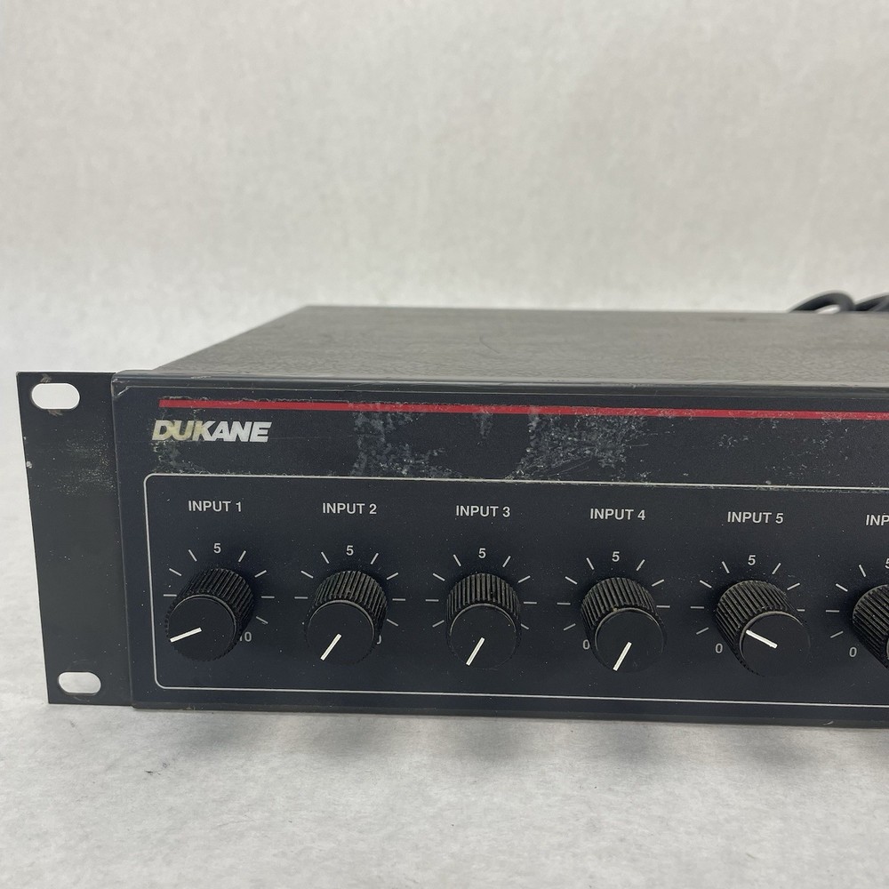 Dukane 2A96 8-Channel Mixer Missing Knob