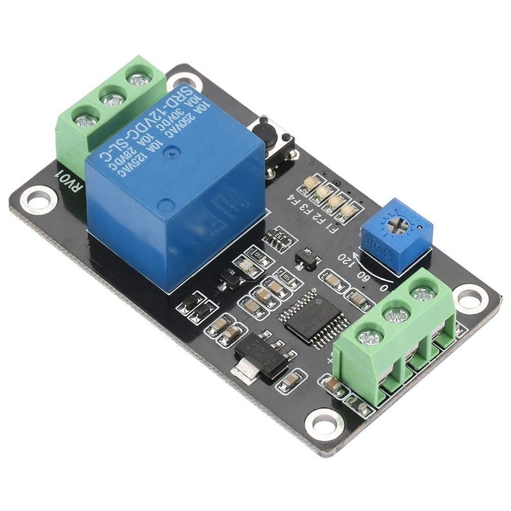 DC 5V/12V/24V Delay Timer Relay, Self-Locking On Off Time Switch Super...