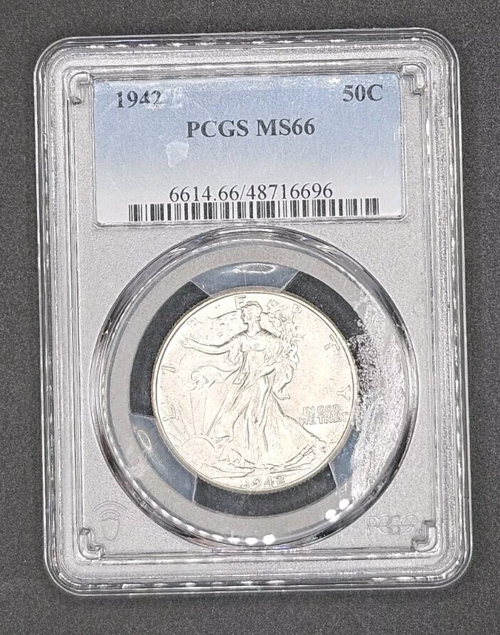 1942 Walking Liberty Half Dollar | PCGS MS66