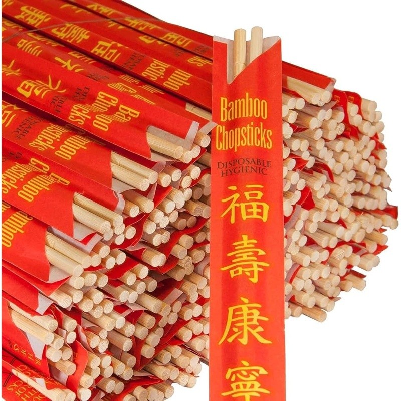 Premium 9 Inch Bamboo Chopsticks Smooth Splinter Free Easy Use 100 Sets
