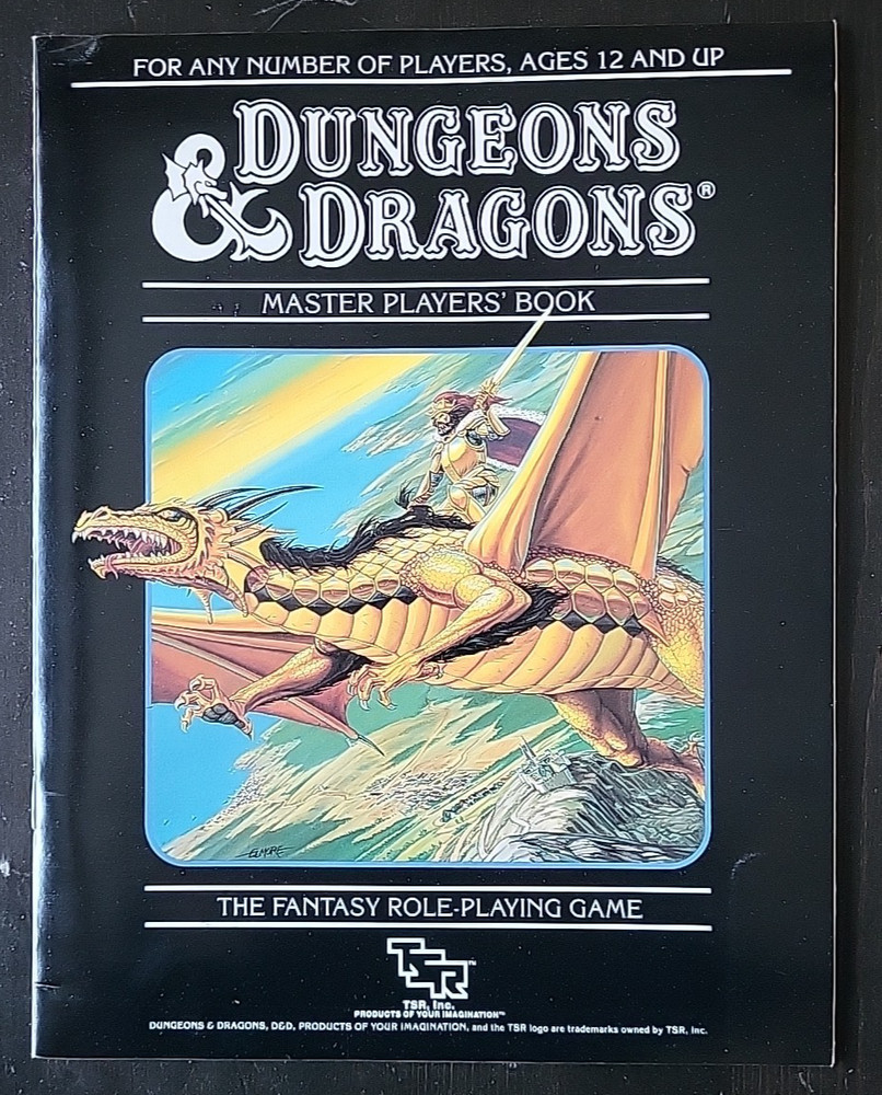1985 Dungeons & Dragons Set 4: Master Rules 1021 W/ Black Box - TSR