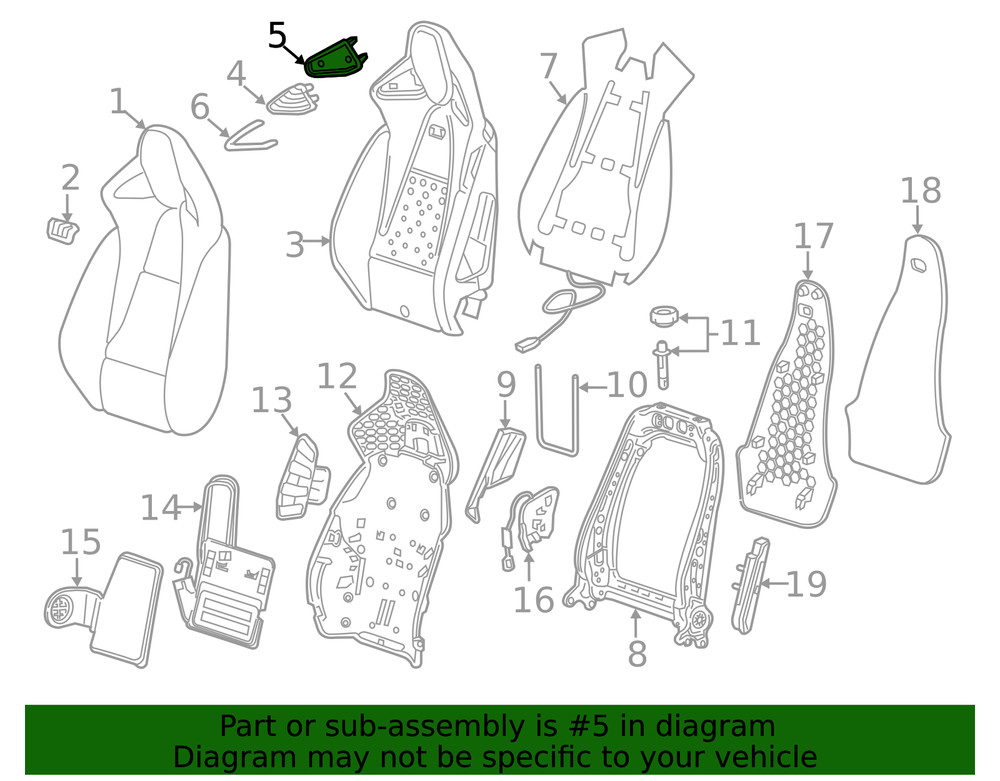 Genuine GM Bezel Retainer 39121883