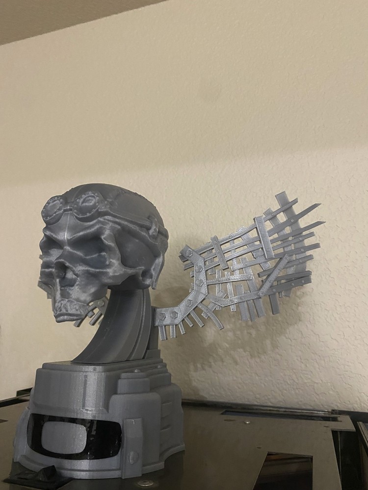Oakley inspired skull tropy display - 3D printed, display