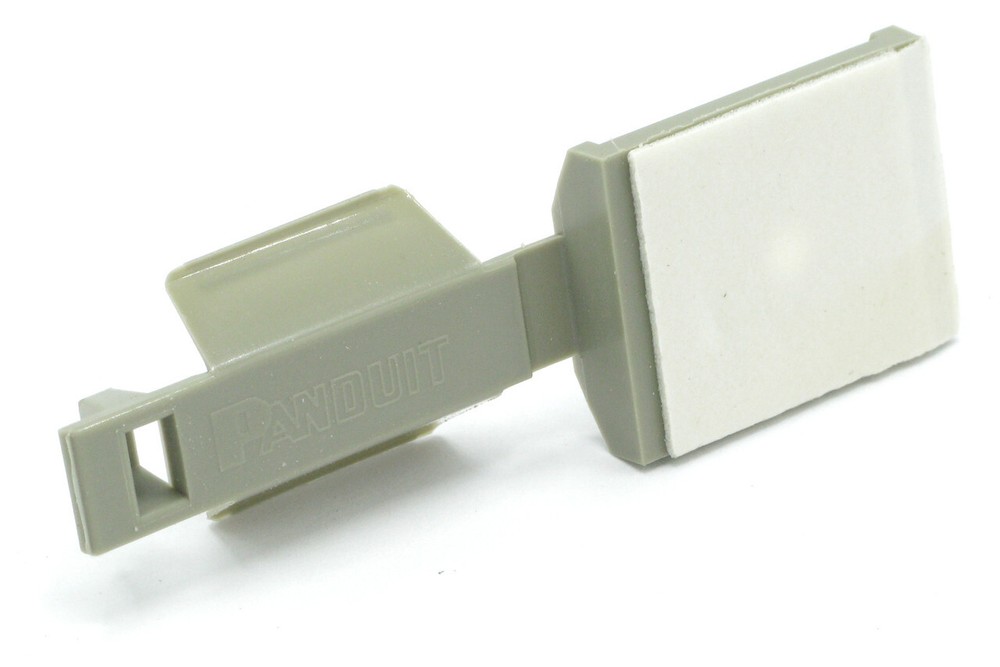 Panduit Flat Grey Cable Clip, 10 Piece Lot