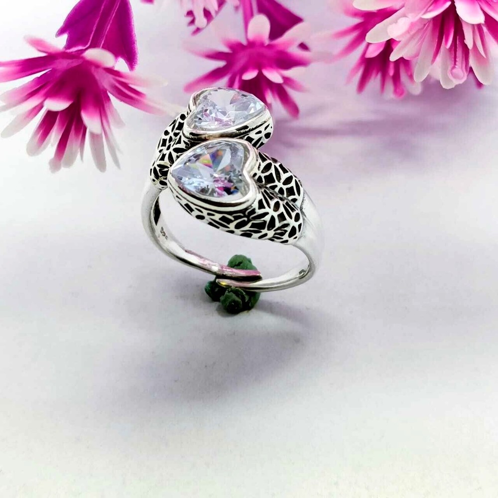 White Topaz Gemstone Handmade Ring,925 Sterling Silver Statement Ring All Size