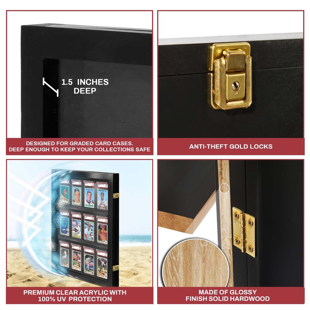 Card Display case for Graded Cards 12 PSA will work for cards under 6"