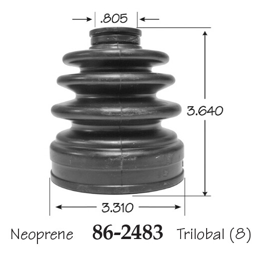 Inner CV Axle Boot for Subaru Outback Front 2005-2009