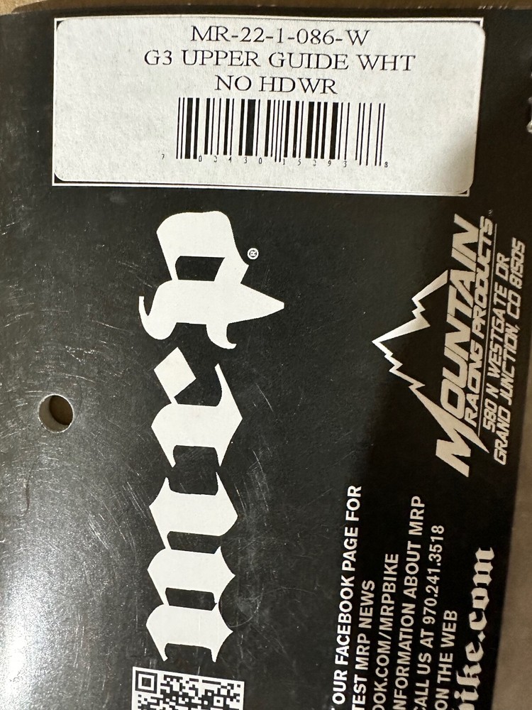 MRP G3 Upper Guide MR-22-1-086-WHITE