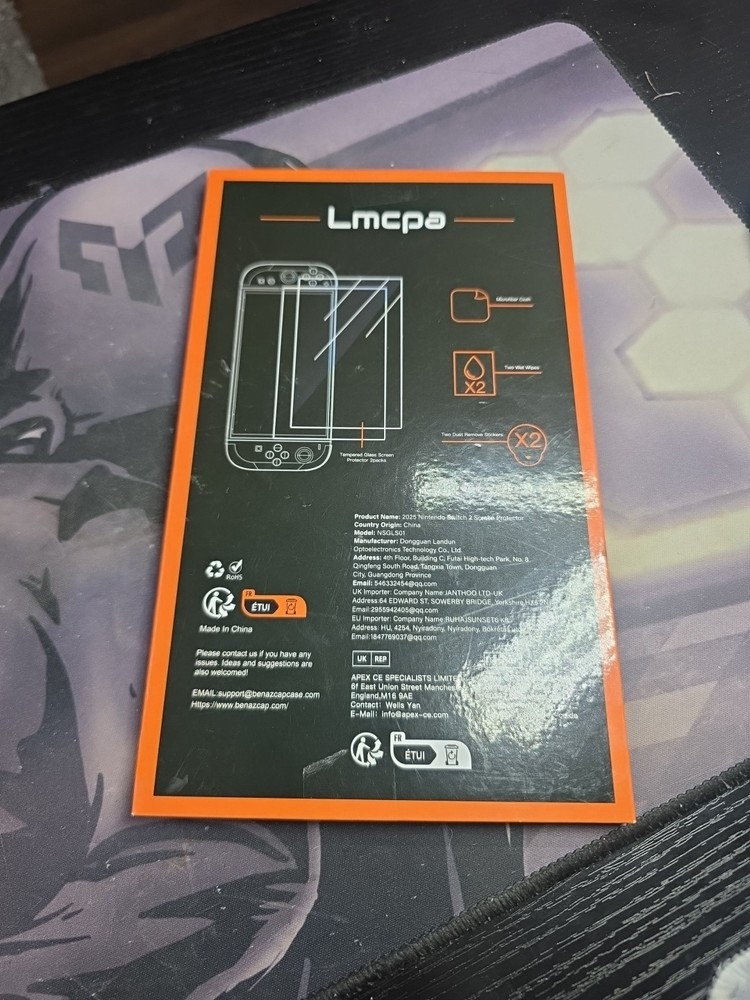 [2-Pack] Lmcpa Screen Protector for Nintendo New Switch 2（2025）
