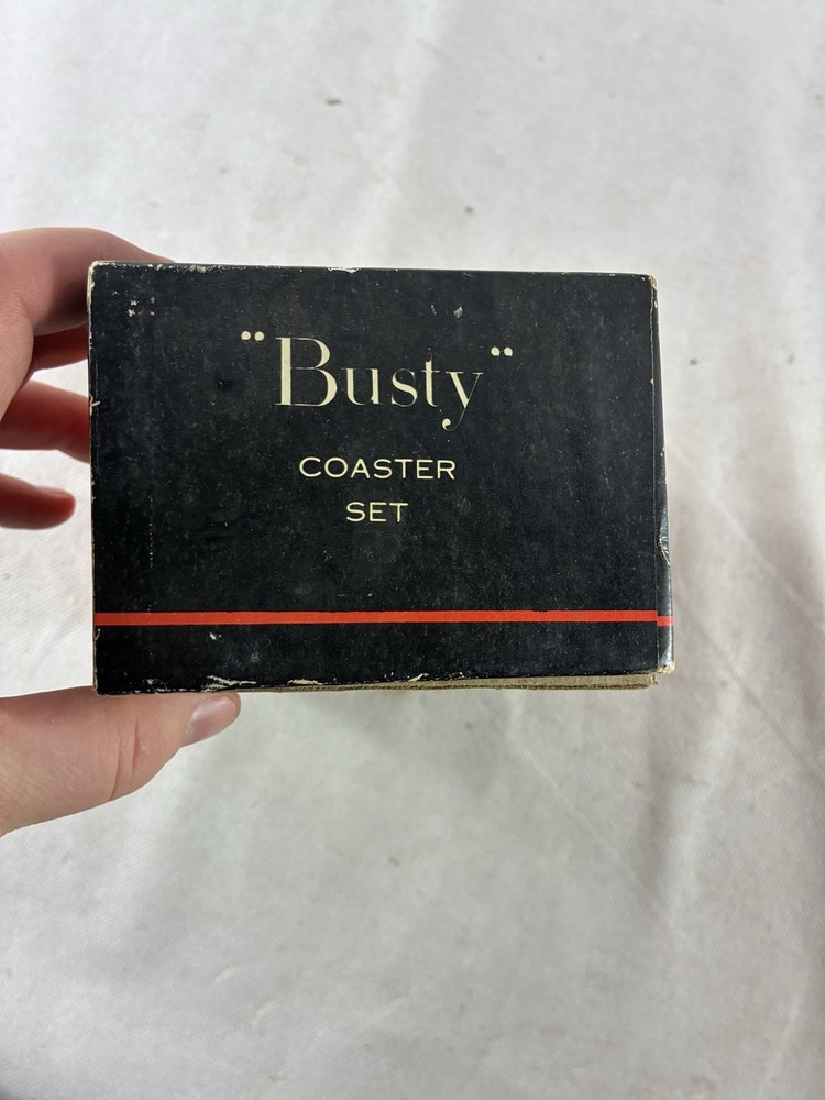 Vintage 1950's "Busty" Coaster Set