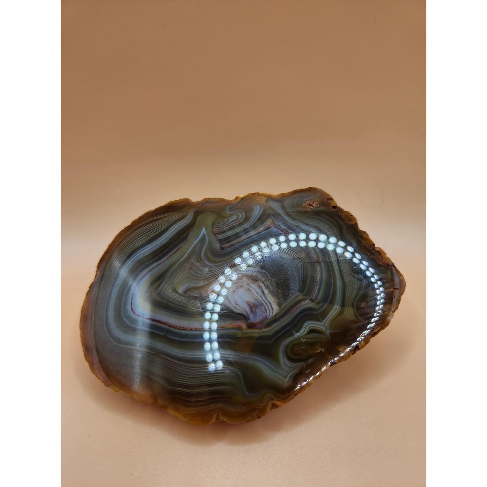 Island Agate Polished Half Nodule