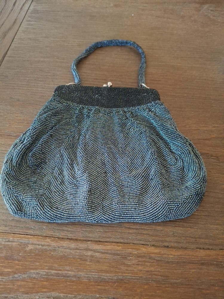 Vintage Walborg Chevron Beaded Evening Bag