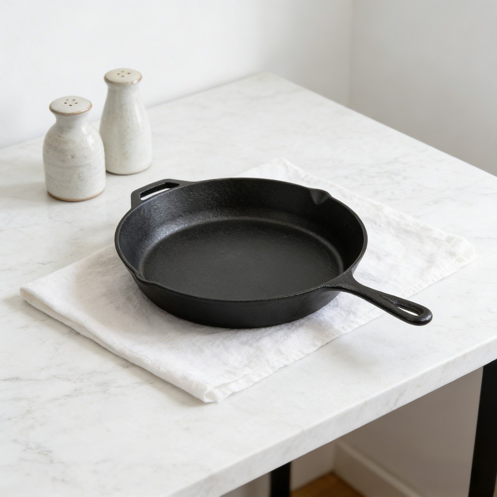 Ozark Trail 12-Inch Cast Iron Skillet (with Handle) — Non-Stick Cookware