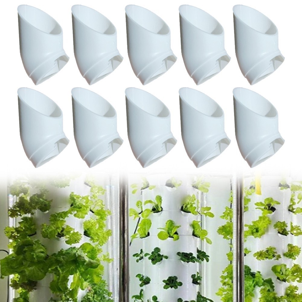 10 PVC Column Planting Cups for Optimized Space Utilization in Gardens