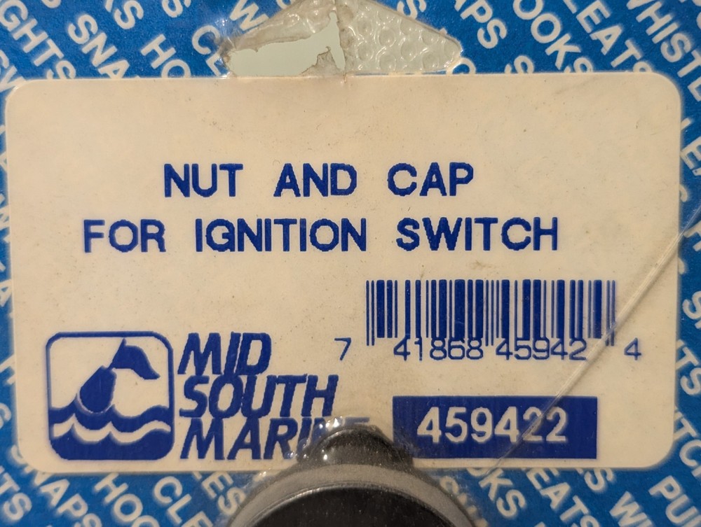 Mid South Marine Ignition Switch Nut & Cap 459422 NEW