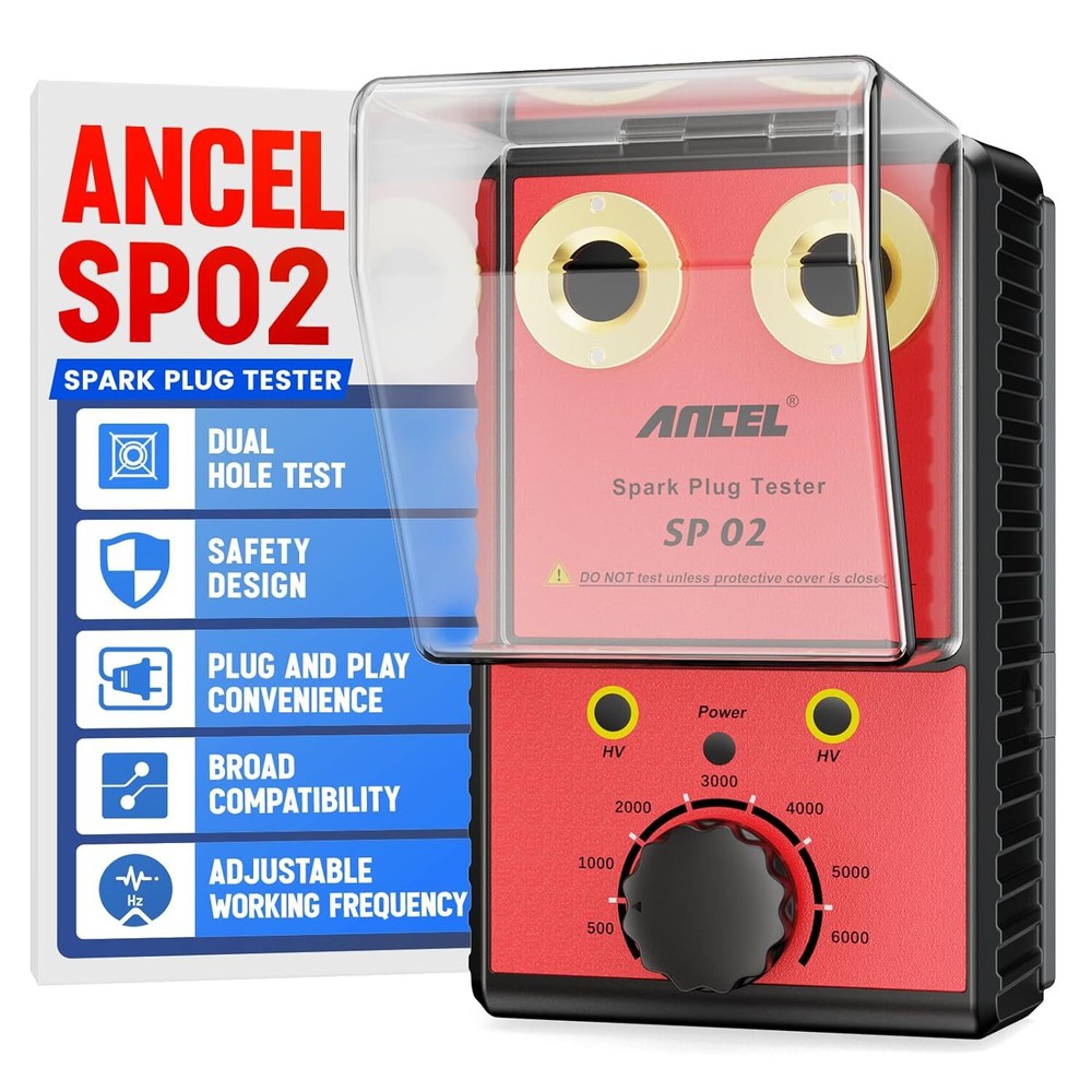 Car Ancel Spark Plug Tester Auto Ignition System Tester Diagnostic Test Tool