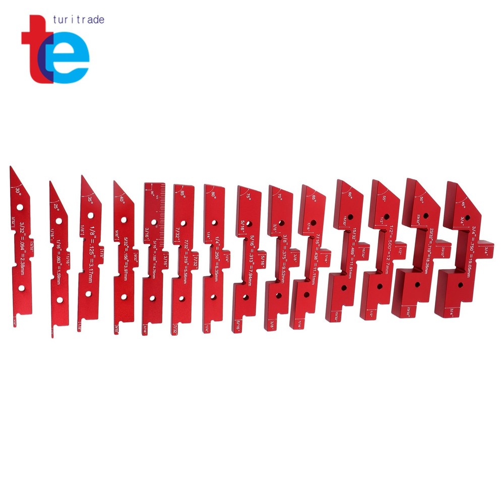 Setup Blocks Woodworking 14 Pcs Precision Aluminum Router Table Setup Bars