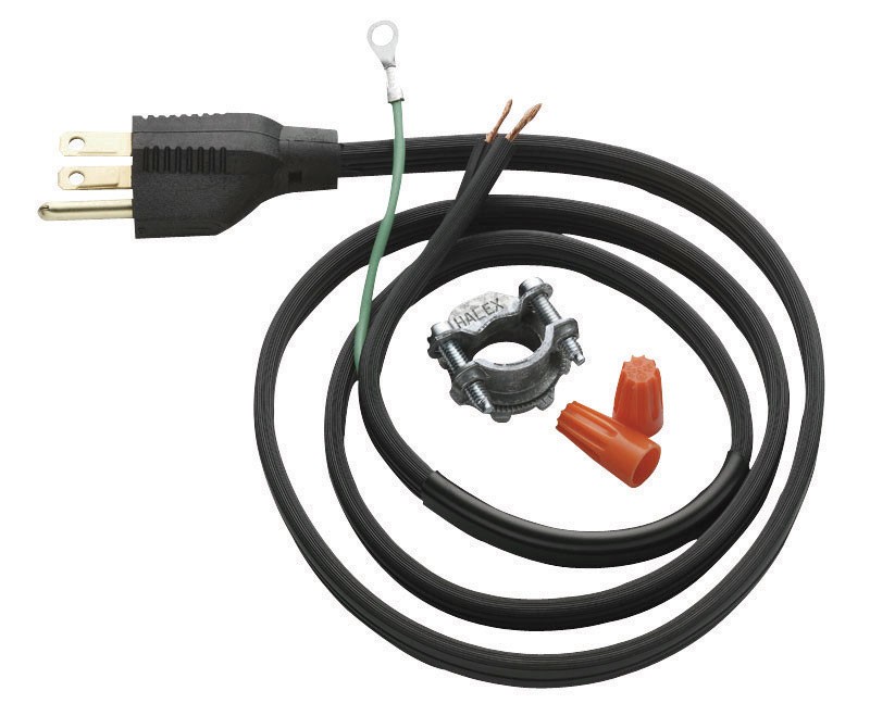 InSinkErator Power Cord Accessory Kit Black Rubber