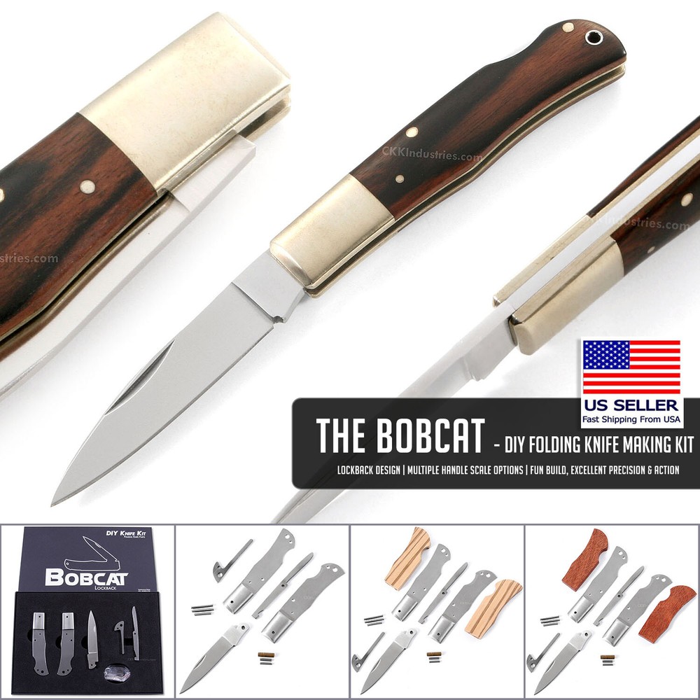 Bobcat - DIY Folding Knife Making Kit - USA Design