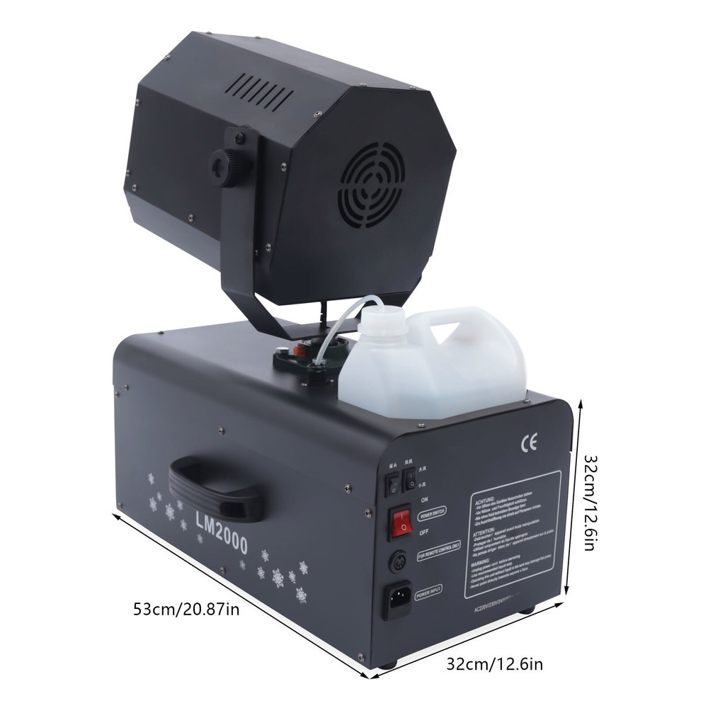 Stage Effect Snowflake Machine Snow Spraying Snow Maker Blowing Machine 2000W