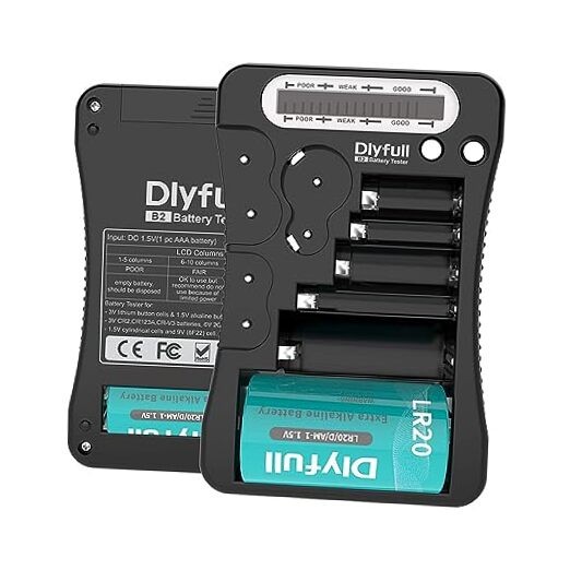 Battery Tester,  LCD Display Universal Battery Checker for AA AAA C D 9V
