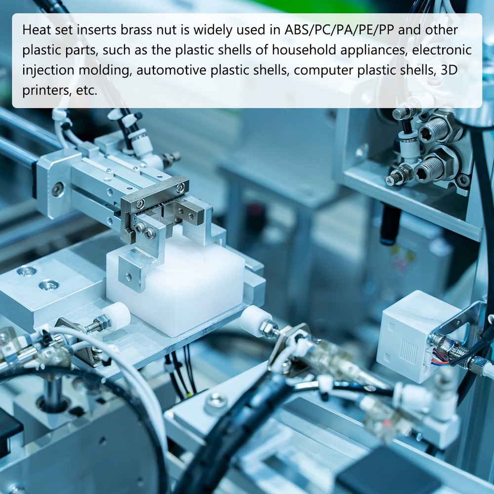 60 Pack M5x8mmx7mm Knurled Insert Nuts Good for Plastic Shells