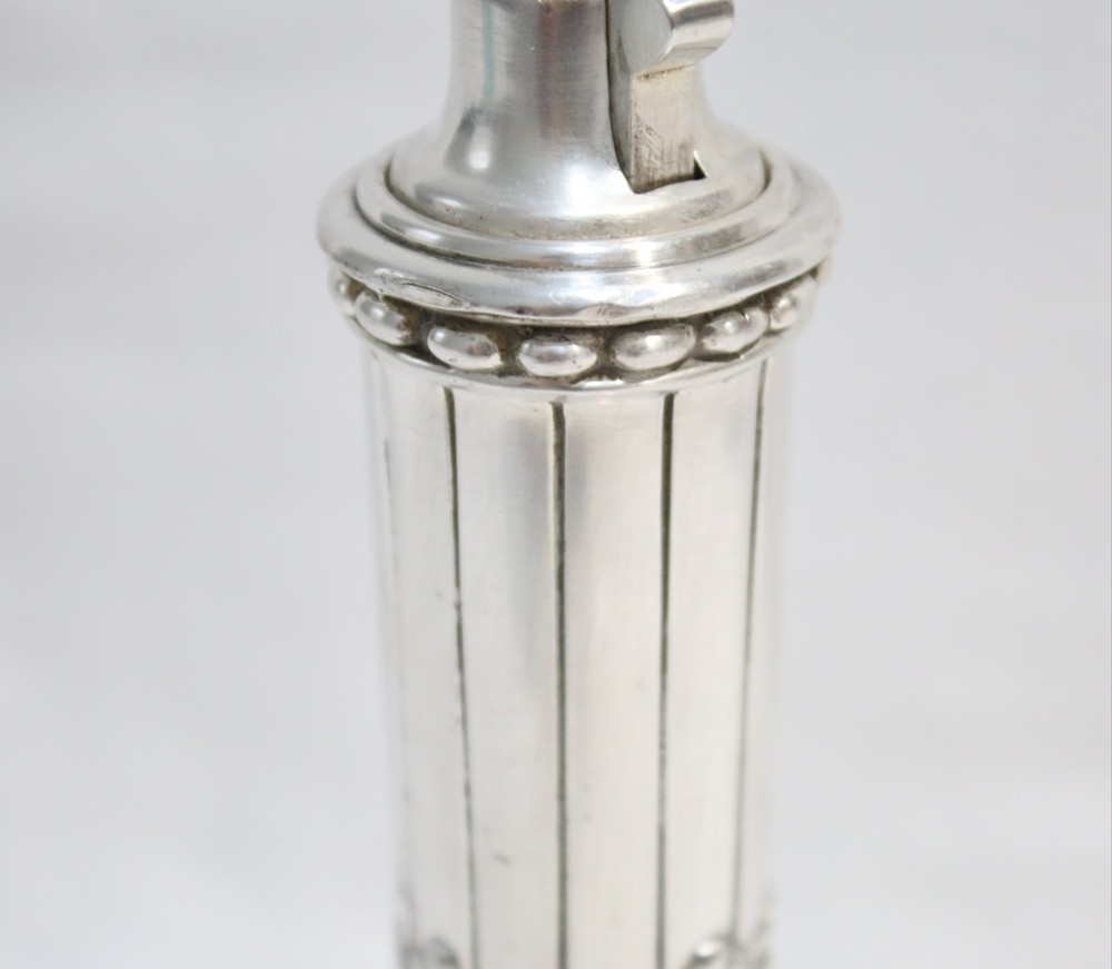 Vintage Silver Plate Ronson "JUNO " Table Lighter Working Condition