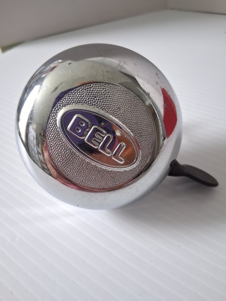 “Bell” Chrome Metal Silver Bicycle Handlebar Ringing Thumb Bell